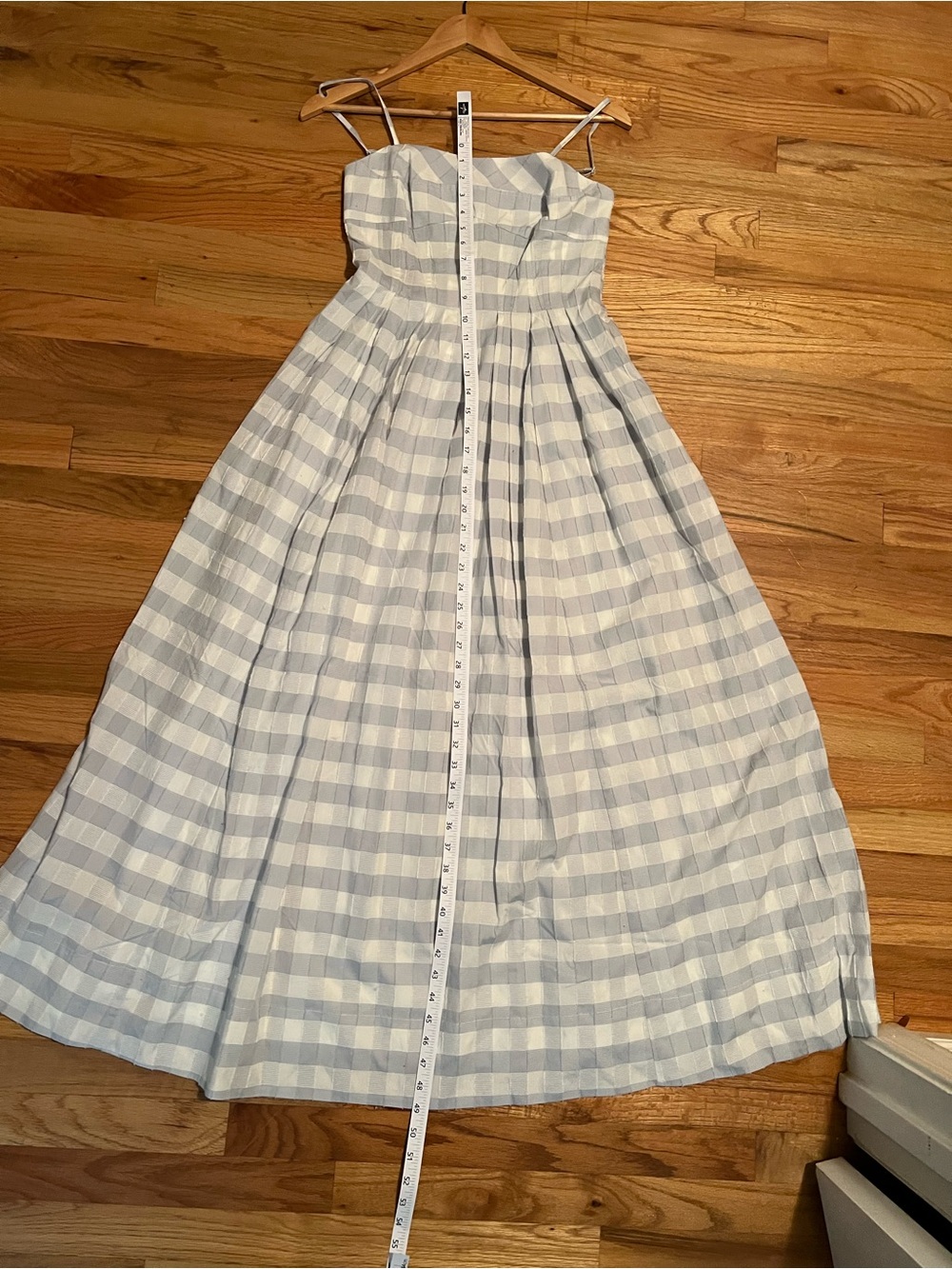 Caroline Constas Blue and White Gingham Sundress - Picture 7 of 8